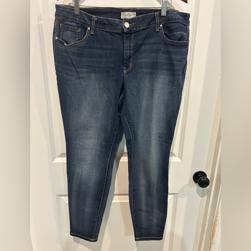 Women's Dark Blue Stretch Denim Jeans